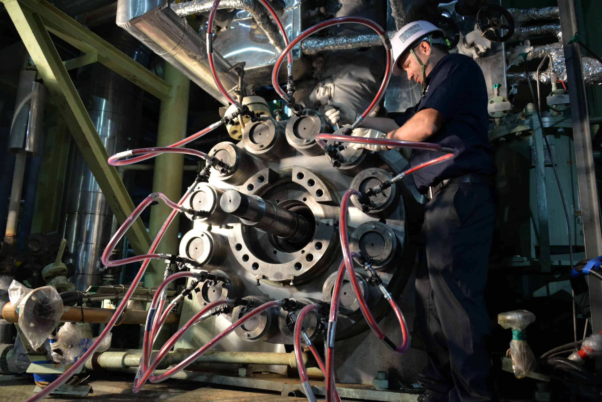 man working underground on Technofast bolt